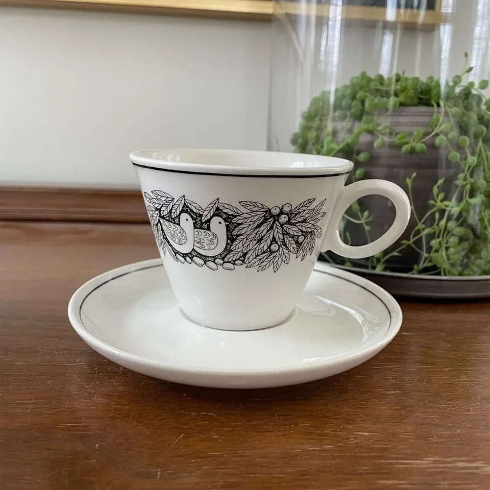 Vintage MCM Franciscan Bird N’ Hand Cup Saucer